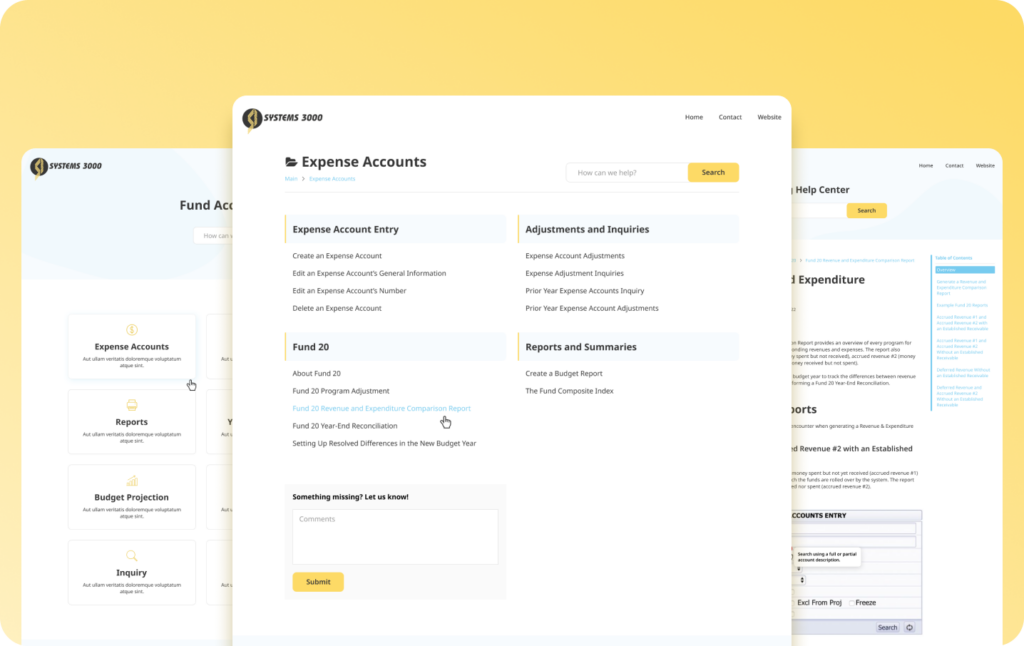 User-friendly interface designed by AnchorzUp for Systems 3000, featuring an intuitive layout and modern design elements for an enhanced user experience.