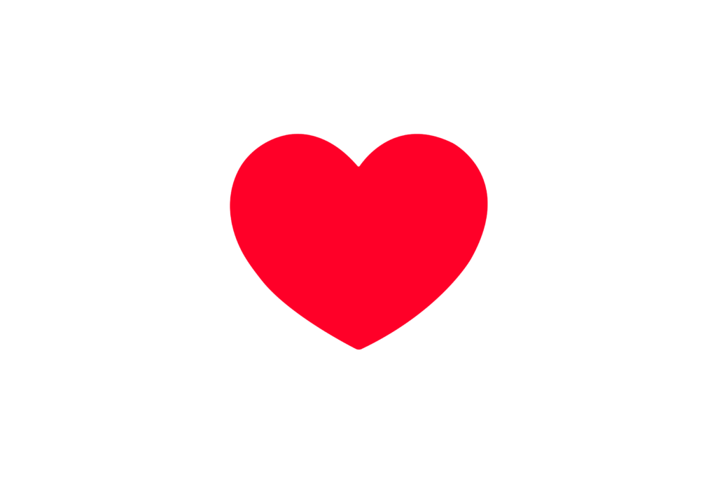 Heart icon representing like on Instagram