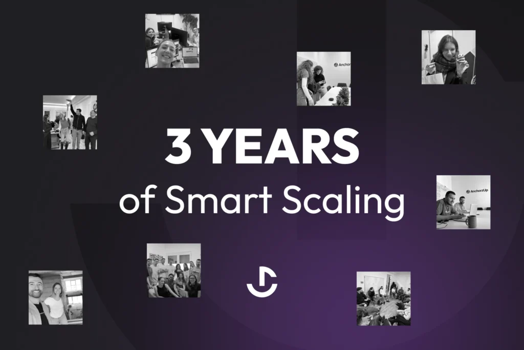 AnchorzUp 3d year anniversary blog poster