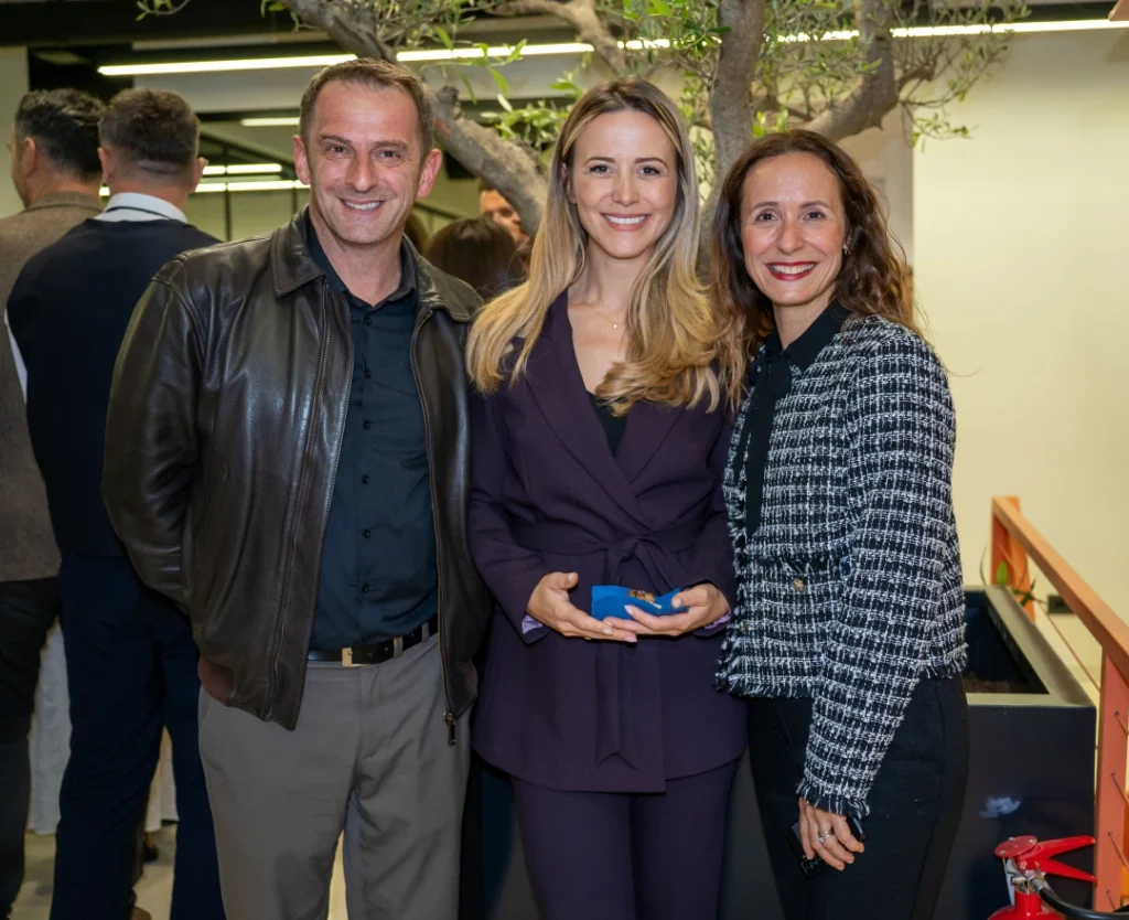 Jeta and guests at AnchorzUp's grand opening event