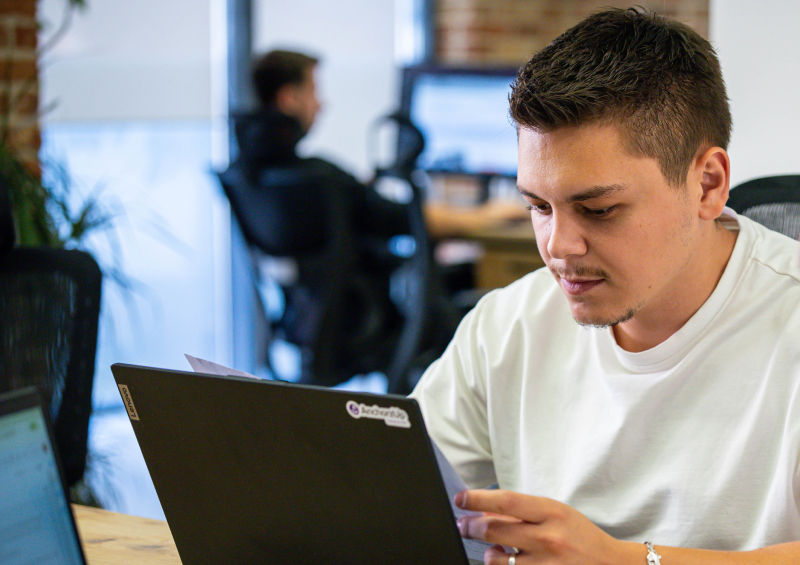 Learniverse's dedicated team in AnchorzUp offices. 