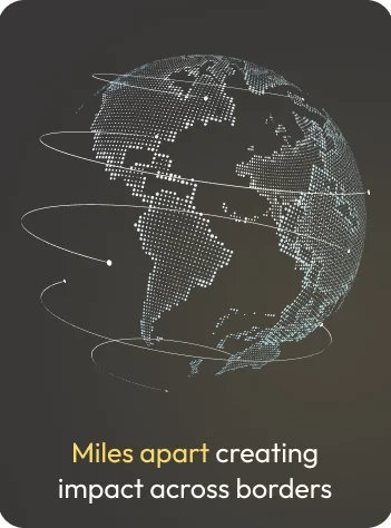 Globe sprincled with text